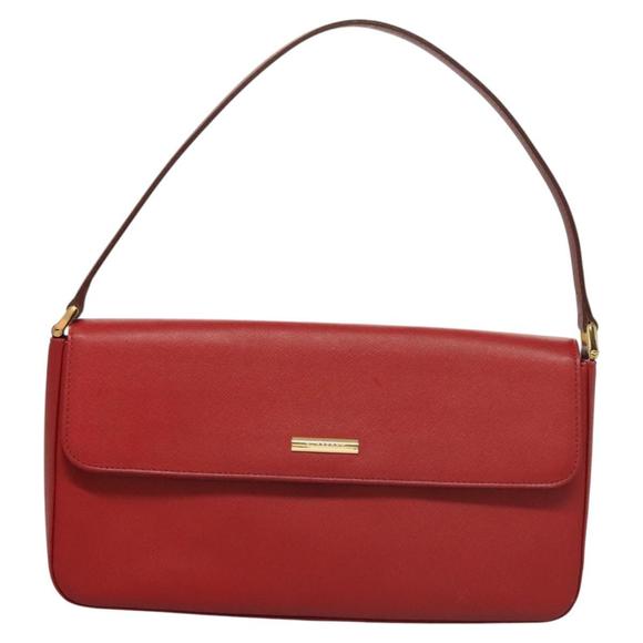 Burberry Red Leather shoulder - Picture 1 of 10